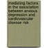 Mediating factors in the association between anxious depression and cardiovascular disease risk