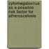 Cytomegalovirus as a possible risk factor for atheroscelosis