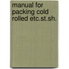 Manual for packing cold rolled etc.st.sh. door Havre