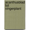 Acanthusblad tot vingerplant door H. Schifferstein