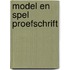 Model en spel proefschrift