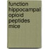 Function hippocampal opioid peptides mice