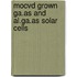 Mocvd grown ga.as and al.ga.as solar cells