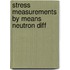 Stress measurements by means neutron diff
