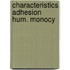Characteristics adhesion hum. monocy