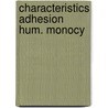 Characteristics adhesion hum. monocy door Beekhuizen