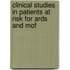 Clinical studies in patients at risk for ARDS and MOF door R.M.H. Roumen