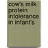 Cow's milk protein intolerance in infant's