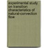 Experimental study on transition characteristics of natural-convection flow