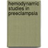 Hemodynamic studies in preeclampsia