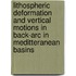Lithospheric deformation and vertical motions in back-arc in Meditteranean basins