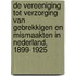 De Vereeniging tot verzorging van Gebrekkigen en Mismaakten in Nederland, 1899-1925