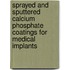 Sprayed and sputtered calcium phosphate coatings for medical implants