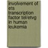 Involvement of ets transcription factor TEL/ETVG in human leukemia