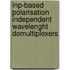 InP-based polarisation independent wavelenght demultiplexers