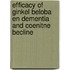 Efficacy of ginkel beloba en dementia and coenitne becline