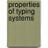 Properties of typing systems