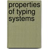 Properties of typing systems door M. Stefanova