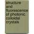 Structure and fluorescence of photonic colloidal crystals
