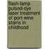 Flash-lamp pulsed-dye laser treatment of port-wine stains in childhood