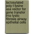 Lactosylated poly-l-lysine asa vector for gene transfer into lystic fibrosis airway epithelial cells