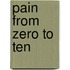 Pain from zero to ten