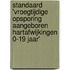 Standaard 'Vroegtijdige opsporing Aangeboren hartafwijkingen 0-19 jaar'