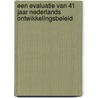 Een evaluatie van 41 jaar Nederlands ontwikkelingsbeleid door J. van Dongen
