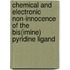 Chemical and electronic non-innocence of the bis(imine) pyridine ligand