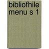 Bibliofhile menu s 1 door Mey