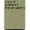Study of structure of microemulsions by Beekwilder