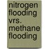 Nitrogen flooding vrs. methane flooding