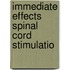 Immediate effects spinal cord stimulatio