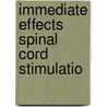 Immediate effects spinal cord stimulatio door Struyk
