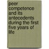 Peer competence and its antecedents during the first five years of life