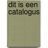 Dit is een catalogus door A. Geertjes