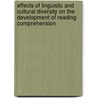 Effects of linguistic and cultural diversity on the development of reading comprehension door M. Droop