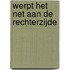 Werpt het net aan de rechterzijde
