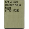 Het journal literaire de La Haye (1713-1723) door L. Maass