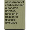 Assessment of cardiovascular autonomic nervous function in relation to glucose tolerance door J. Gerritsen