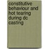 Constitutive behaviour and hot tearing during DC casting