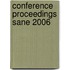 Conference Proceedings SANE 2006