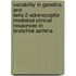 Variability in genetics and beta-2-adrenoceptor mediated clinical responses in bronchial asthma