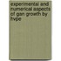 Experimental and numerical aspects of GaN growth by HVPE