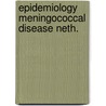 Epidemiology meningococcal disease neth. by Marie