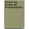 Clinical exp. studies etc encephalopathy door Cor Bruyn