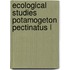 Ecological studies potamogeton pectinatus l