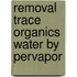 Removal trace organics water by pervapor