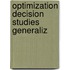 Optimization decision studies generaliz