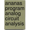 Ananas program analog circuit analysis by Pranger